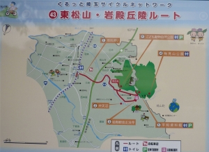 高坂から岩殿への地図