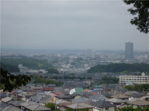 大塚山公園から八王子方面を望む