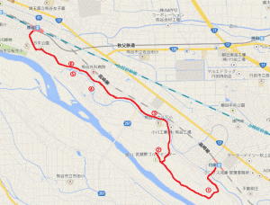 行田～熊谷マップ