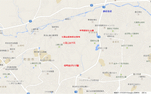 薬師池公園周辺地図